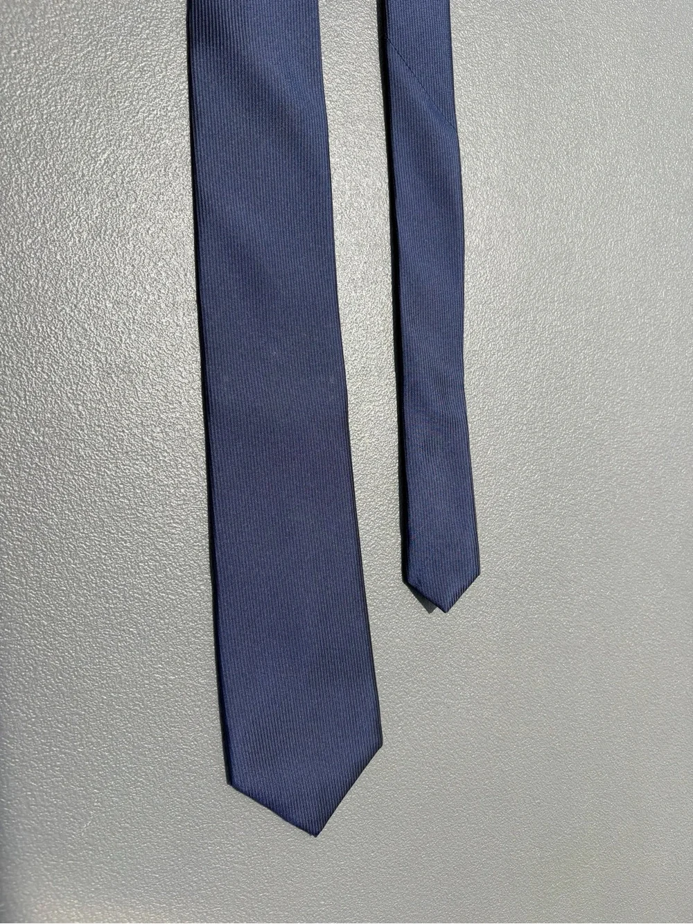DKNY Solid Navy Men's Silk Tie